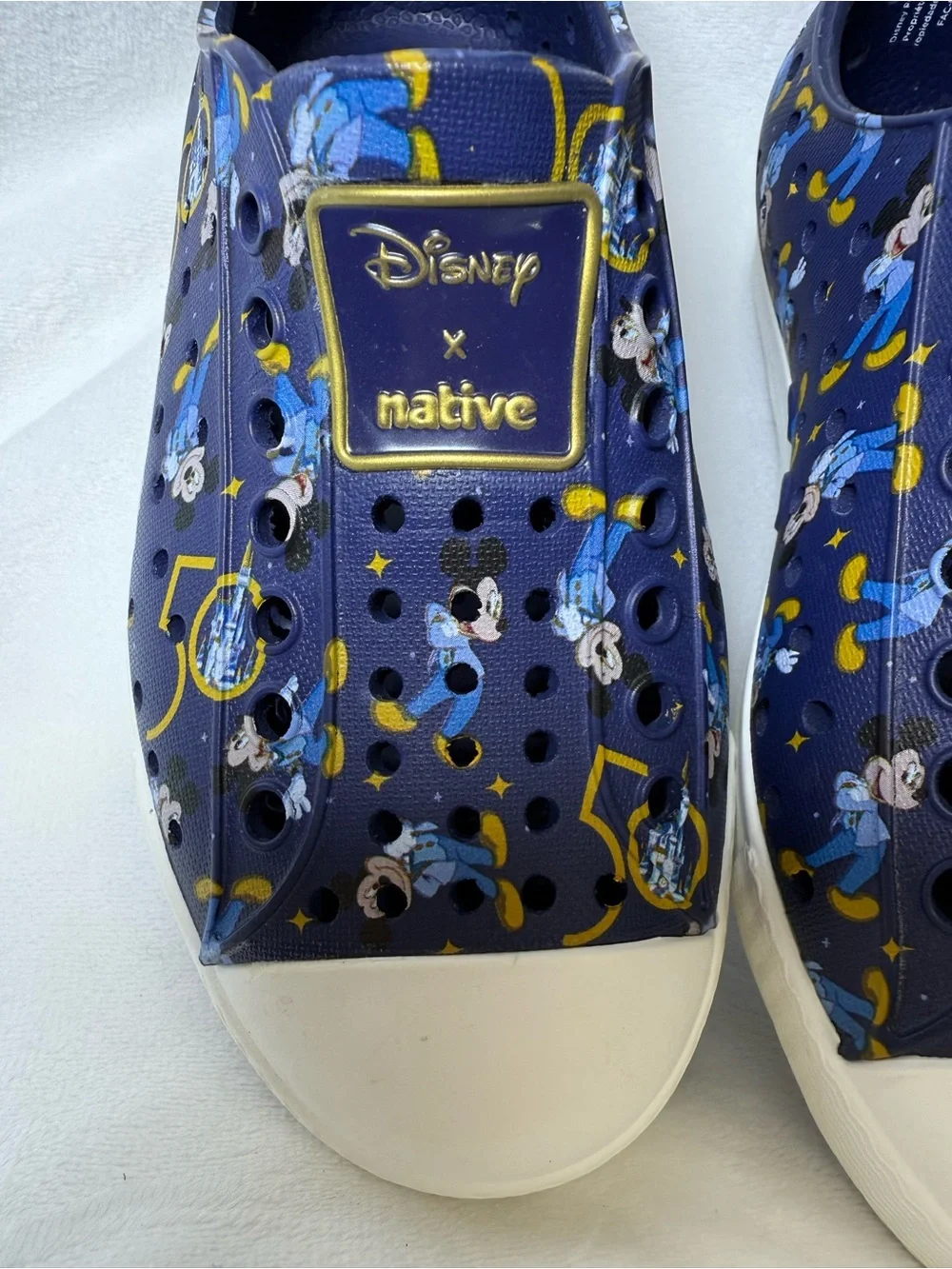 NWOT - Native Disney 50th anniversary Mickey Mouse Slip-On Water Shoes